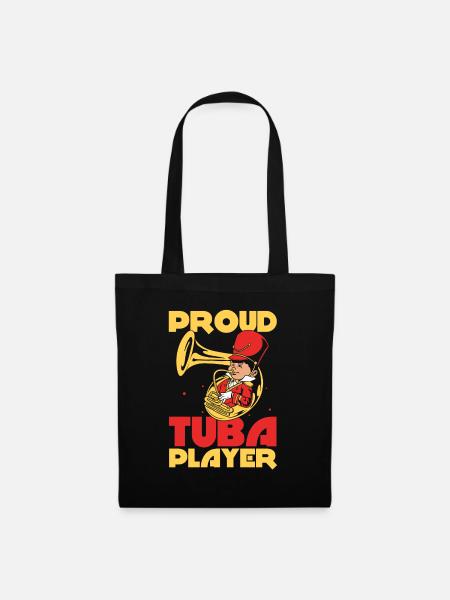Fanfarenzug Tuba - Stoffbeutel - Schwarz