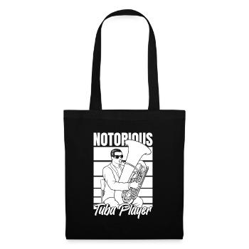 Fanfare procession tuba - Tote Bag - black - Front