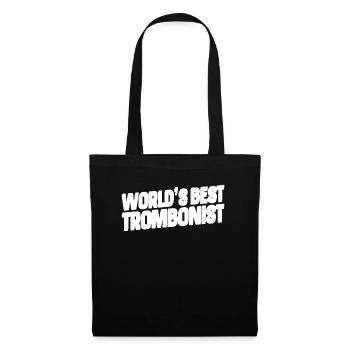 Brass band trombone meilleur - Sac en tissu - noir - Devant