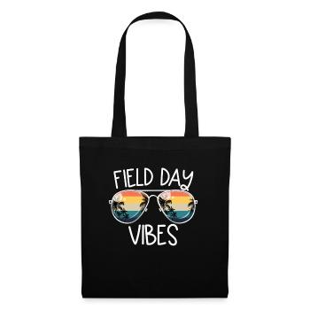 Field Day Vibes �ler Kinder Lehrer Field Tag - Stoffbeutel - Schwarz - Vorne