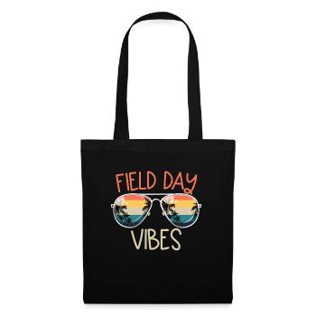 Field Day Vibes �ler Kinder Lehrer Field Tag - Stoffbeutel - Schwarz - Vorne