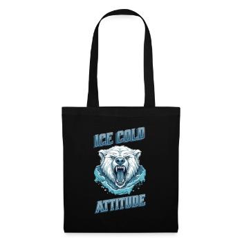 Ice Cold Attitude Polar Bear Pajamas - Tote Bag - black - Front