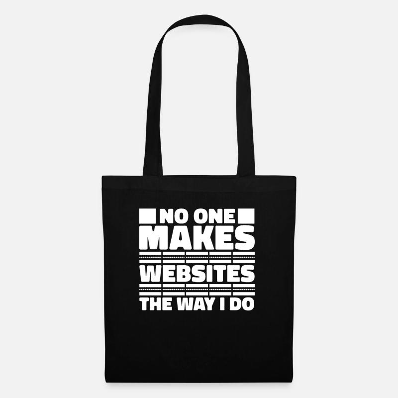Web Entwickler Webdeveloper Witzig - Stoffbeutel - Schwarz