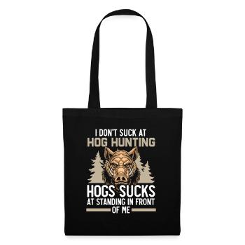 I'm not bad at pig hunting pig - Tote Bag - black - Front