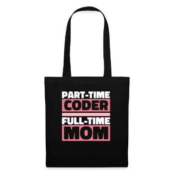 Développeur Coder Programmeur Mère - Sac en tissu - noir - Devant