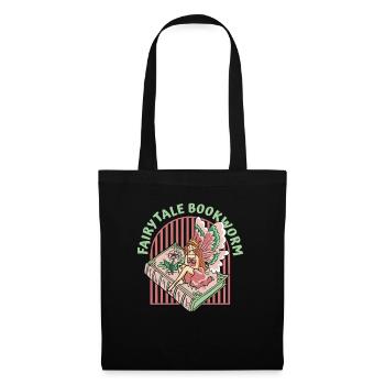Book Bookworm Bookworm Fairy Book Fairy - Sac en tissu - noir - Devant