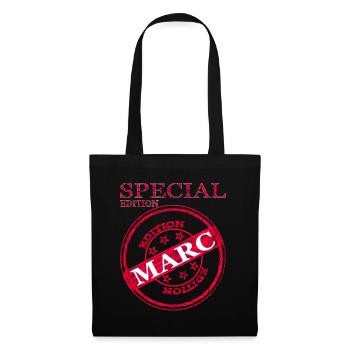 Je m’appelle Marc, je m’appelle Marc Idée cadeau spéciale - Sac en tissu - noir - Devant