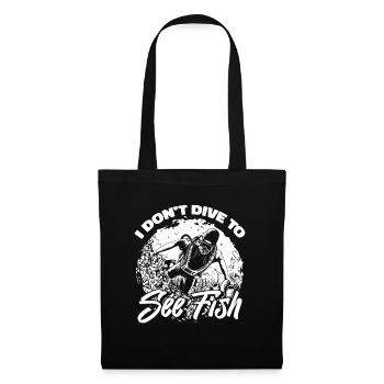 Plongeurs Plongée commerciale - Sac en tissu - noir - Devant
