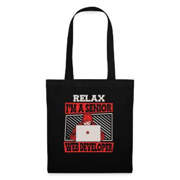 Développeur Web Développeur Web Senior - Sac en tissu - noir - Devant