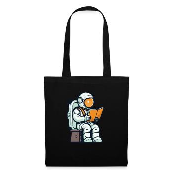 Livre Rat de bibliothèque Rat de bibliothèque Astronaute - Sac en tissu - noir - Devant