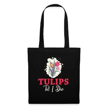 Tulpen Tulpen - Stoffbeutel - Schwarz - Vorne