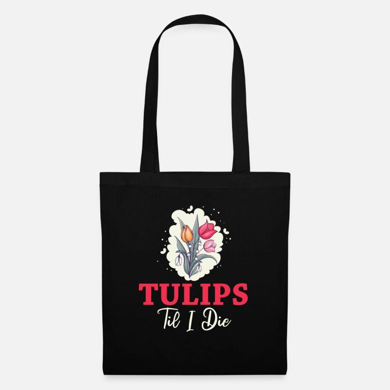 Tulpen Tulpen - Stoffbeutel - Schwarz