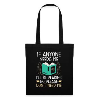 My weekend is fully booked Reading books Books - Tote Bag - black - Front