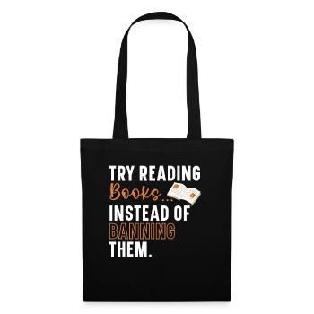 I read books like it's my job ook reading - Tote Bag - black - Front