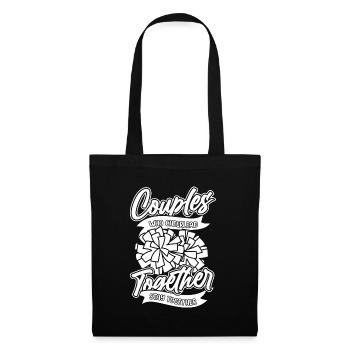 Cheerleader Cheerleading Couple - Tote Bag - black - Front