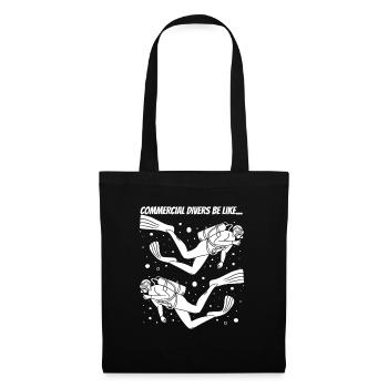 Diving Diver Funny Commercial Diving - Tote Bag - black - Front