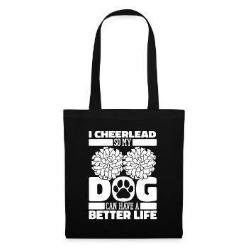 Cheerleader Cheerleading - Tote Bag - black - Front