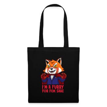 Furry Fandom Fursuits Drôle - Sac en tissu - noir - Devant