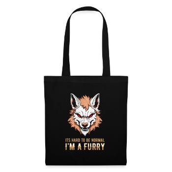 Furry Fandom Fursuits Cool - Sac en tissu - noir - Devant