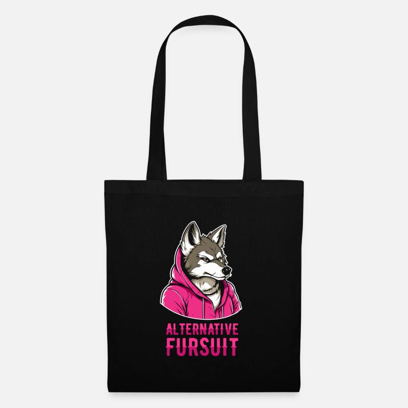 Furry Fandom Fursuits Cool - Stoffbeutel - Schwarz