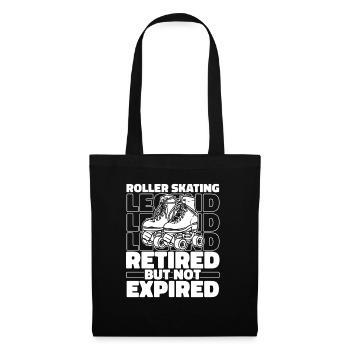 Patinage à roulettes Patinage à roulettes à la retraite - Sac en tissu - noir - Devant