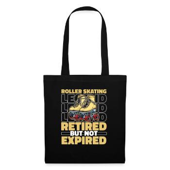 Patinage à roulettes Patinage à roulettes à la retraite - Sac en tissu - noir - Devant