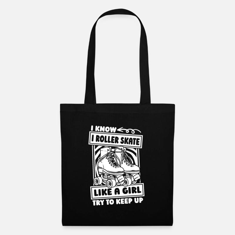 Roller Skating Roller Roller Filles - Sac en tissu - noir