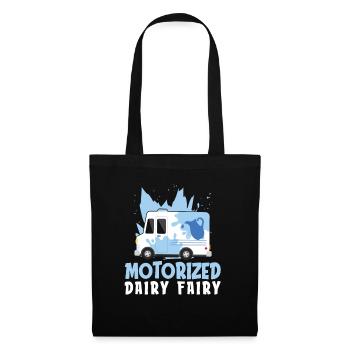 Lait de vache Panier de lait de fée - Sac en tissu - noir - Devant