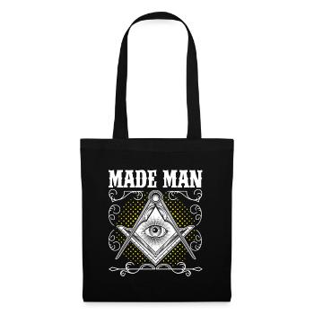 Masonic Freemasonry Fraternal - Stoffbeutel - Schwarz - Vorne