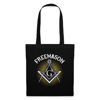 Masonic Freemasonry Fraternal - Stoffbeutel - Schwarz - Vorne