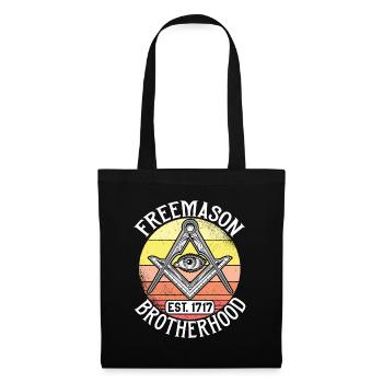 Masonic Freemasonry Fraternal - Stoffbeutel - Schwarz - Vorne