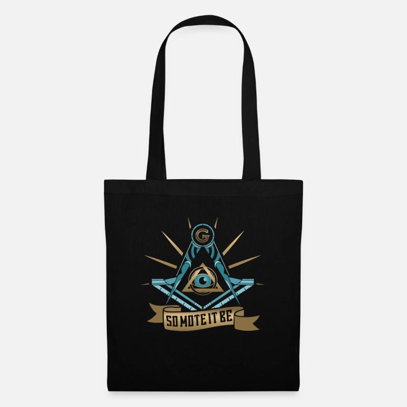 Masonic Freemasonry Fraternal - Stoffbeutel - Schwarz