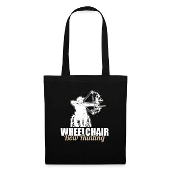 Bow Hunting Bowhunter Wheelchair - Tote Bag - black - Front
