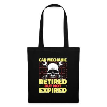 Retired car mechanic - Tote Bag - black - Front
