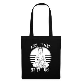 Buddha Buddhist Funny - Tote Bag - black - Front