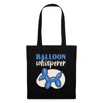 Ballonflüsterer Ballonverdrehung Ballonmodellierun - Stoffbeutel - Schwarz - Vorne