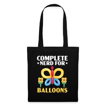 Kompletter Nerd für Ballons Ballonmodellierung - Stoffbeutel - Schwarz - Vorne
