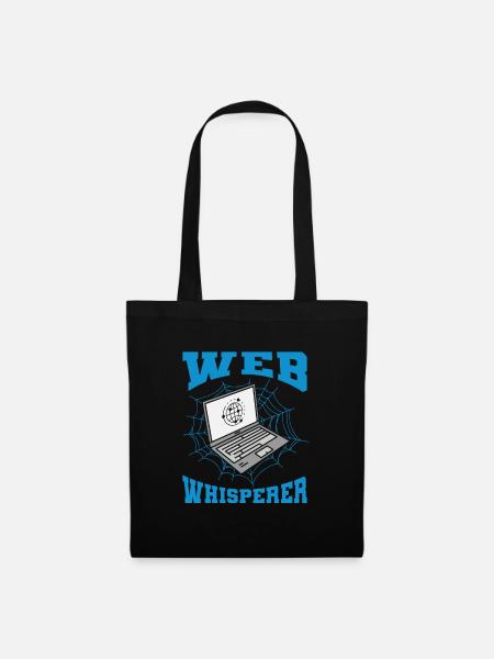 Web Entwickler Webdeveloper Lustig - Stoffbeutel - Schwarz