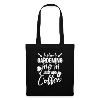 Jardinier amateur jardin maman - Sac en tissu - noir - Devant
