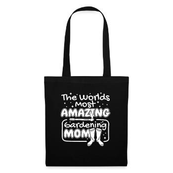 Jardinier amateur jardin maman - Sac en tissu - noir - Devant