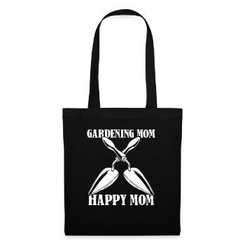 Jardinier amateur jardin maman - Sac en tissu - noir - Devant