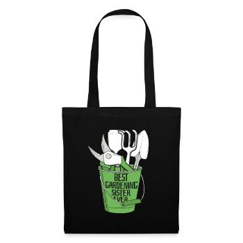 Jardinier amateur Jardinier Sœur - Sac en tissu - noir - Devant