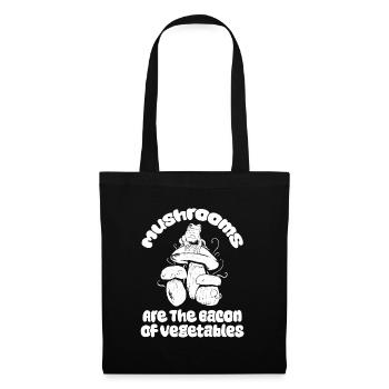 Cueilleurs de champignons Champignons Drôle de nain de champignons - Sac en tissu - noir - Devant