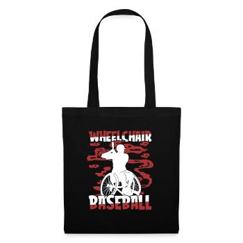 Fauteuil roulant de baseball - Sac en tissu - noir - Devant