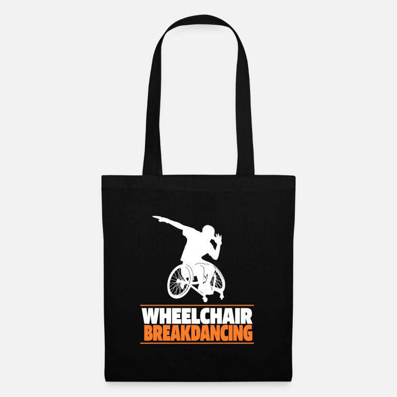 Breakdance Breakdancer Breakdancing Wheelchair - Tote Bag - black
