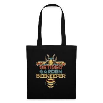 Jardinier amateur jardin abeilles de jardin - Sac en tissu - noir - Devant