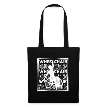 Figure skating figure skater wheelchair - Tote Bag - black - Front