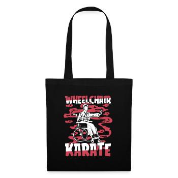 Karate Rollstuhl - Stoffbeutel - Schwarz - Vorne