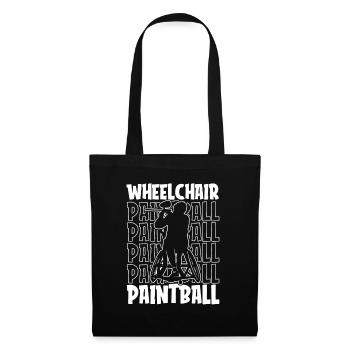 Fauteuil roulant de paintball - Sac en tissu - noir - Devant