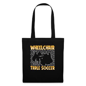 Foosball Table Football Wheelchair - Tote Bag - black - Front
